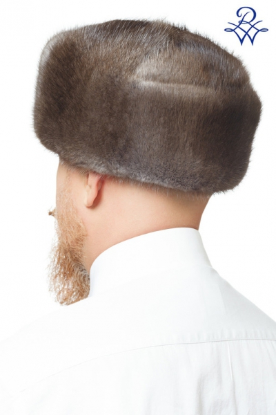 Мужская шапка-ушанка меховая классическая из ондатры модель Ушанка 500 ондатра серая