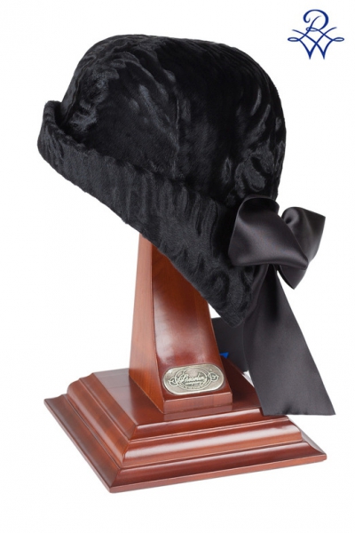 Меховая шляпа из каракуля женская 25902518 Шляпка Фея каракуль свакара