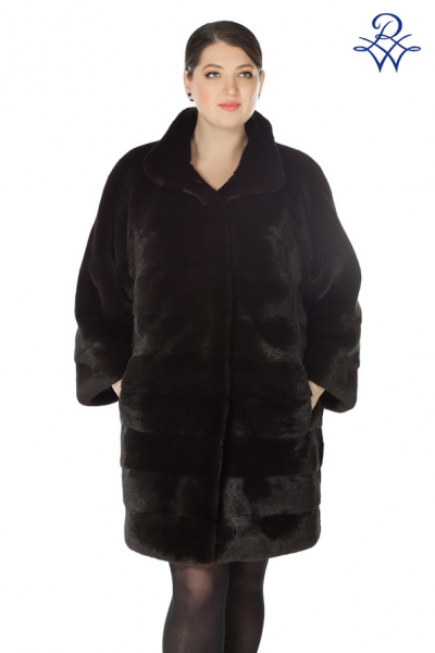 Пальто меховое женское 210 норка BLACK NAFA